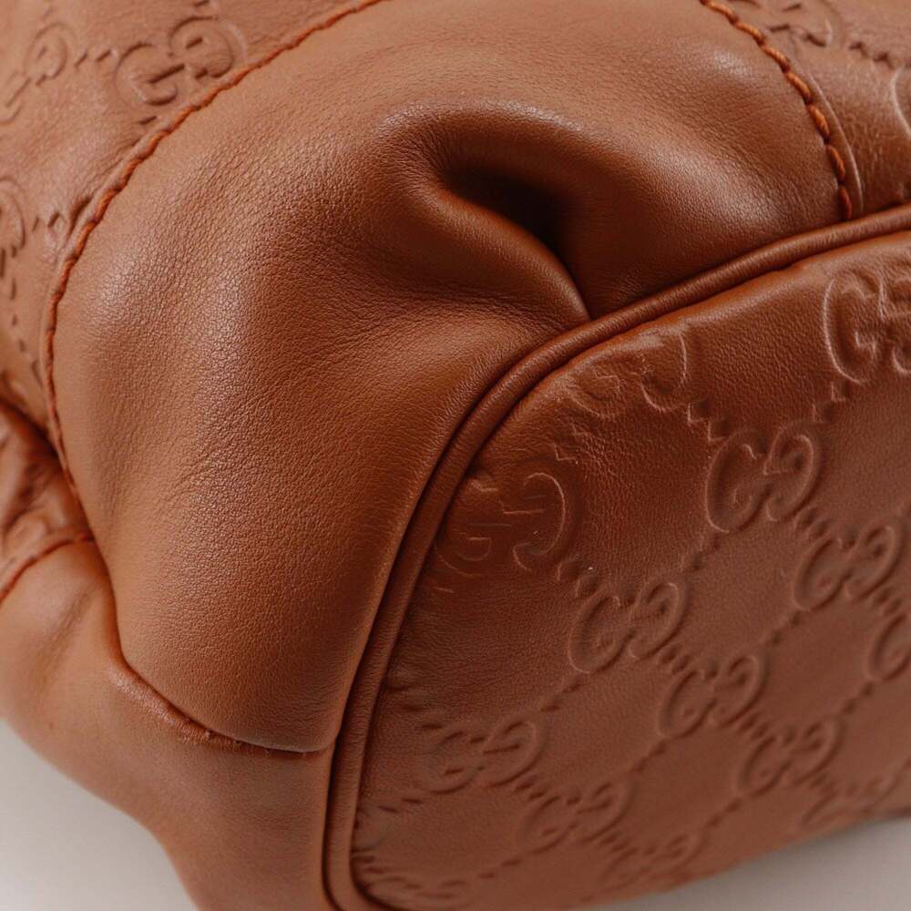 GUCCI Brown Leather Tote Bag - Picture 4 of 16